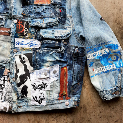 '𝘍𝘢𝘥𝘦𝘥 𝘗𝘦𝘢𝘳𝘭' Denim Trucker Jacket (1/1)