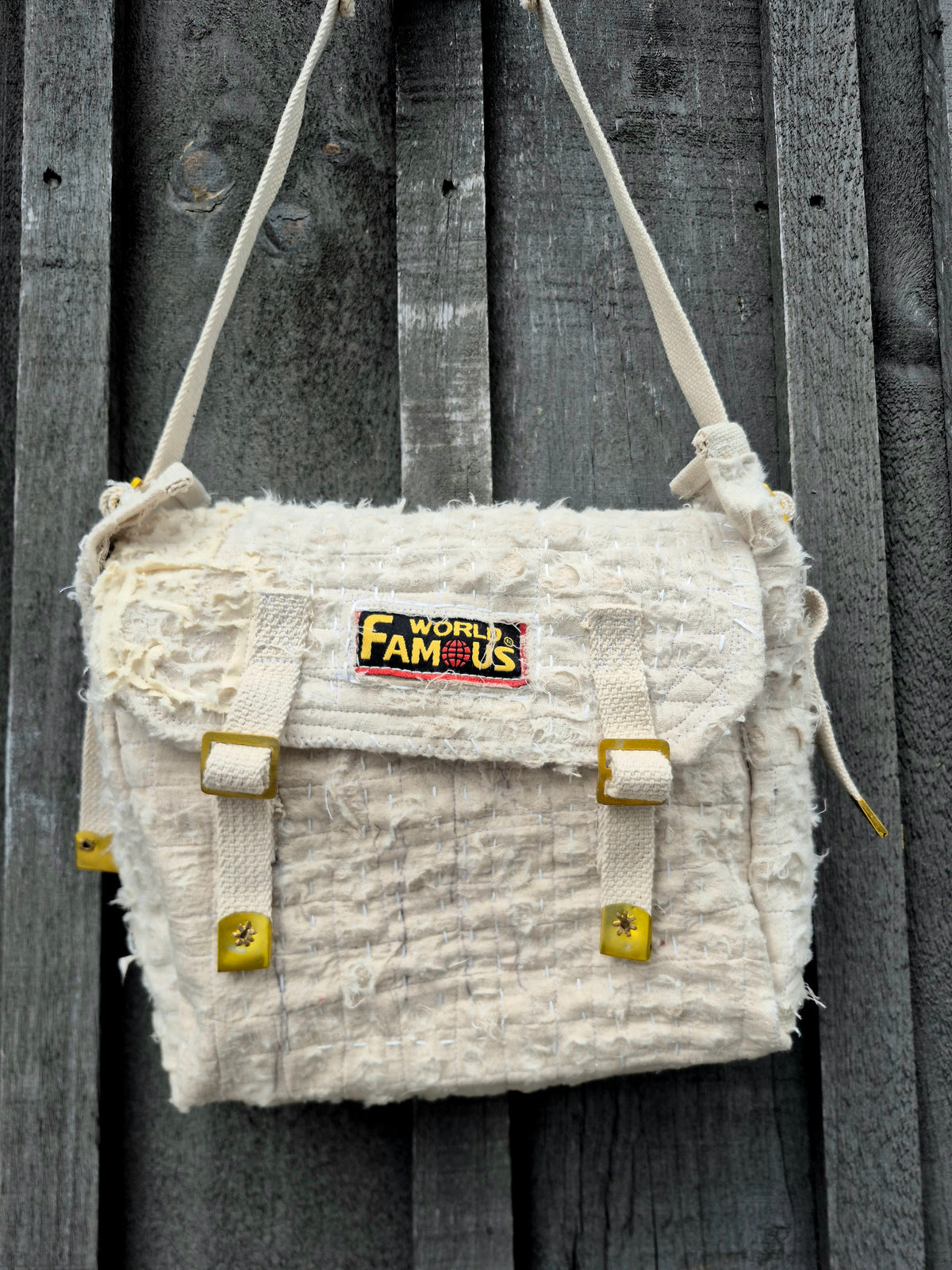 'Looks Like It's Been Through War' Satchel Bag