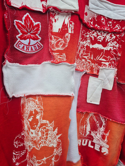 '𝘙𝘦𝘥 𝘈𝘭𝘭 𝘖𝘷𝘦𝘳' Patchwork Sweater