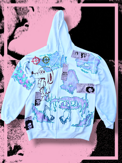 '𝘈𝘴𝘵𝘳𝘢𝘢𝘢𝘭 𝘗𝘳𝘰𝘫𝘦𝘤𝘵𝘪𝘰𝘯' Zip-up Hoodie