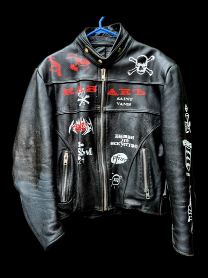 '𝘕𝘰𝘪𝘳 𝘕𝘰𝘪𝘳' Leather Biker Jacket