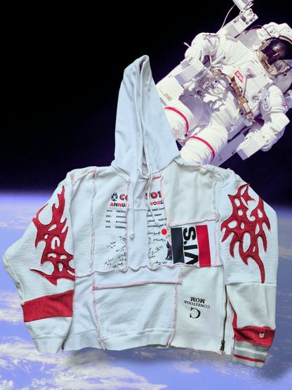 '𝘚𝘱𝘢𝘵𝘪𝘢𝘭 𝘈𝘸𝘢𝘳𝘦𝘯𝘦𝘴𝘴' Patchwork Hoodie