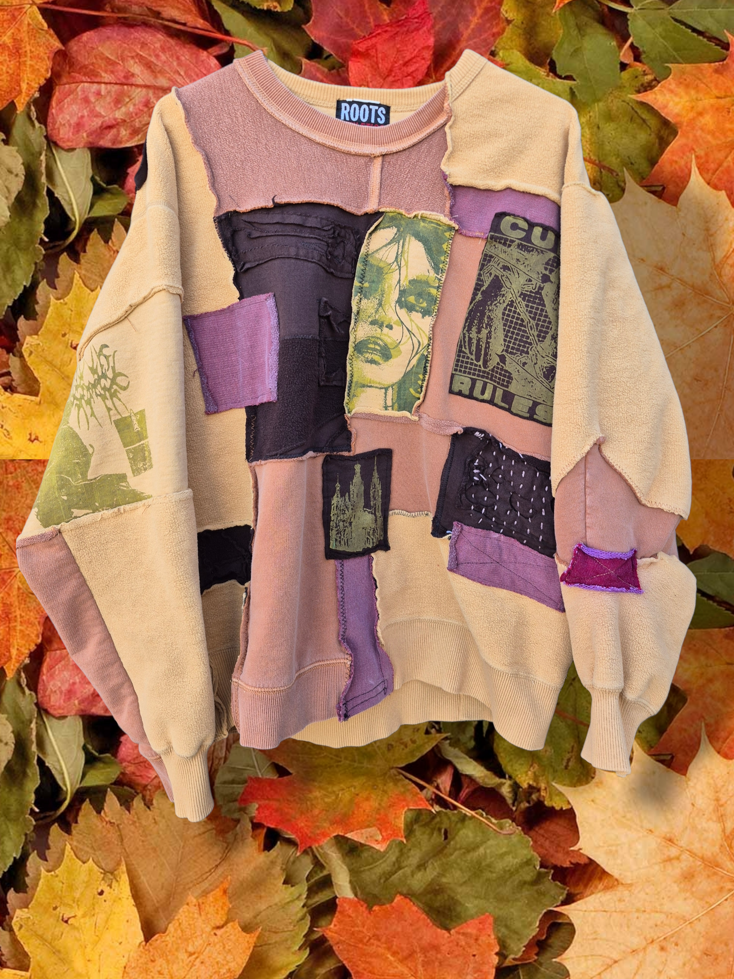 '𝘚𝘯𝘢𝘪𝘭 𝘊𝘰𝘳𝘱𝘴𝘦' Patchwork Crewneck Sweater