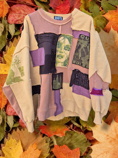 '𝘚𝘯𝘢𝘪𝘭 𝘊𝘰𝘳𝘱𝘴𝘦' Patchwork Crewneck Sweater